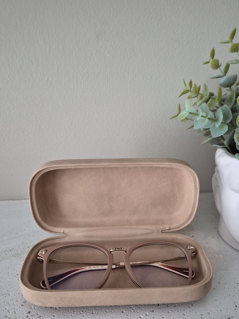 Chloe Blush Pink Metal Frame Eyeglasses